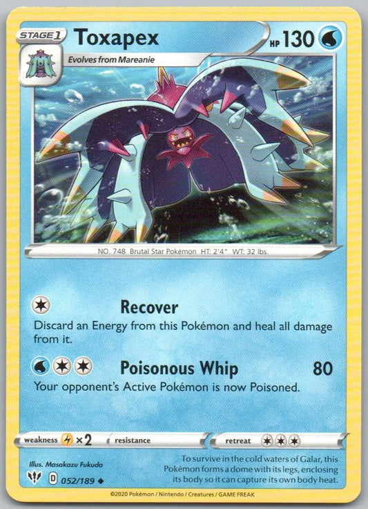 Toxapex 052 Normal Water Card - Darkness Ablaze