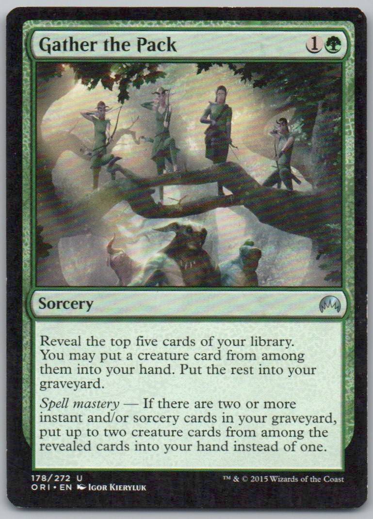 Gather the Pack 178 Normal Sorcery Card - Magic Origins