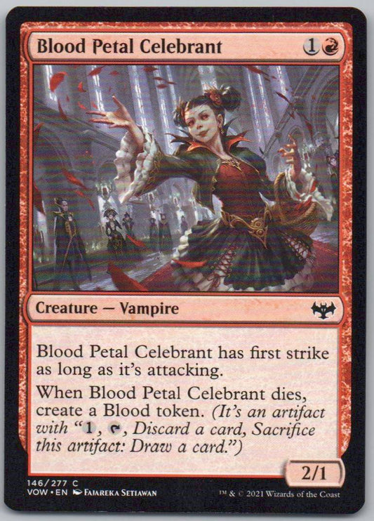 Blood Petal Celebrant 146 Normal Creature Card - Innistrad: Crimson Vow