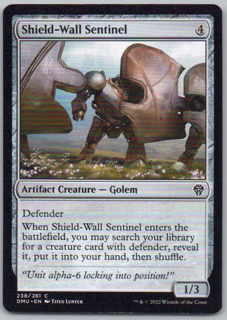 Shield-Wall Sentinel 238 Normal Artifact Card - Dominaria United