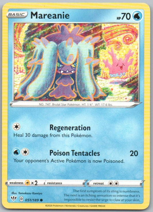 Mareanie 051 Normal Water Card - Darkness Ablaze