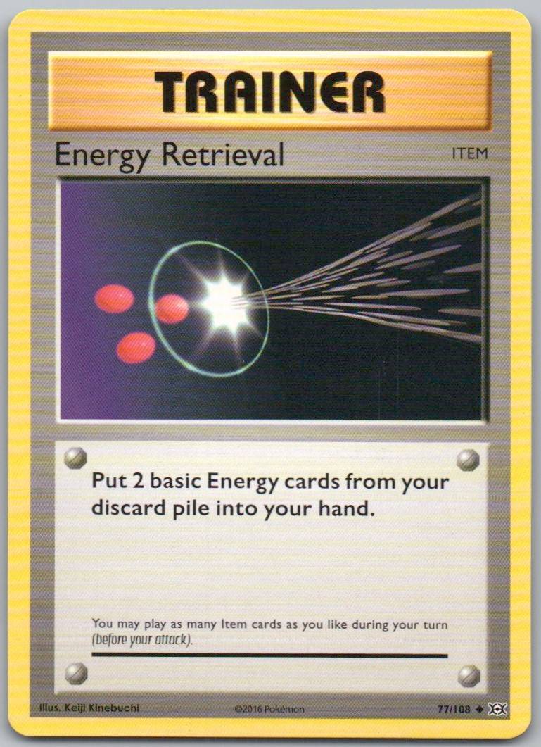Energy Retrieval 077 Normal Trainer Card - Evolutions