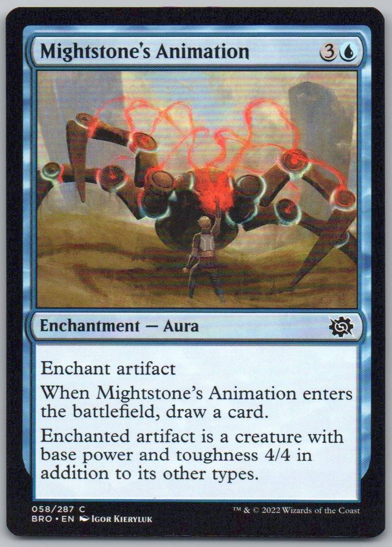 Mightstone's Animation 58 Normal Enchantment Card - The Brothers' War