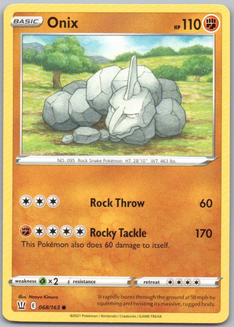 Onix 068 Normal Fighting Card - Battle Styles