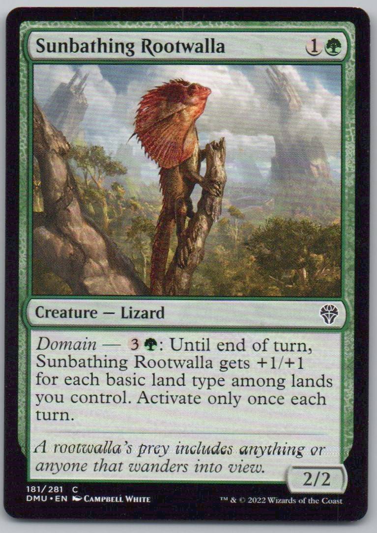 Sunbathing Rootwalla 181 Normal Creature Card - Dominaria United
