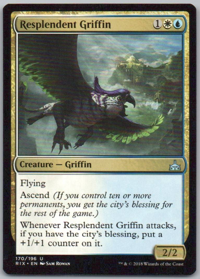 Resplendent Griffin 170 Normal Creature Card - Rivals of Ixalan