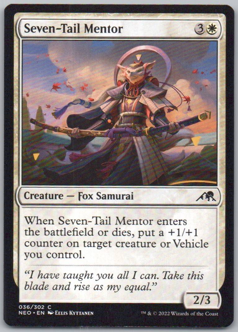 Seven-Tail Mentor 36 Normal Creature Card - Kamigawa: Neon Dynasty