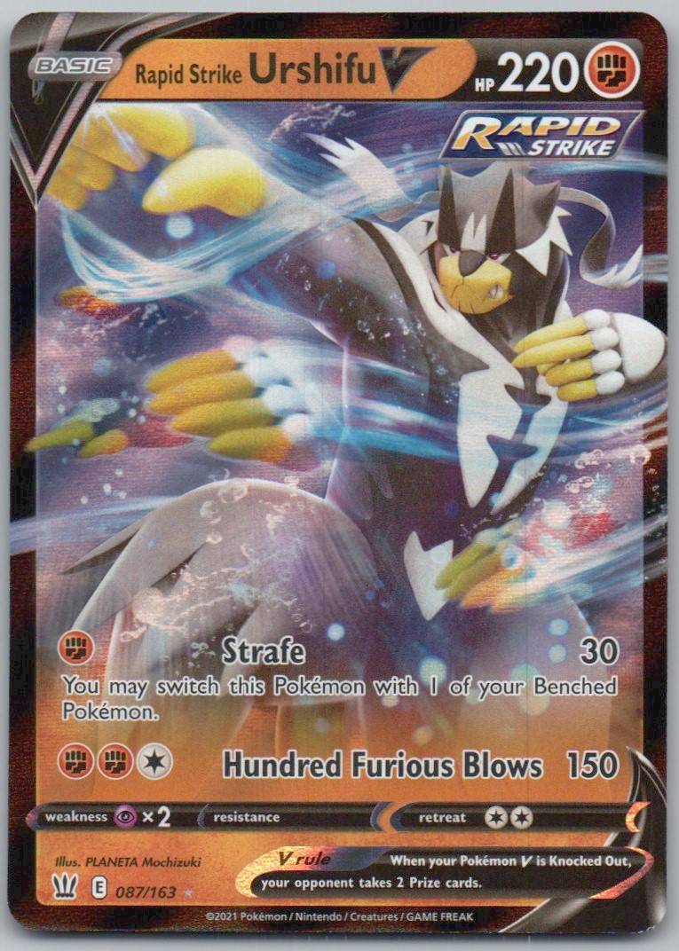 Rapid Strike Urshifu V 087 Holo Fighting Card - Battle Styles