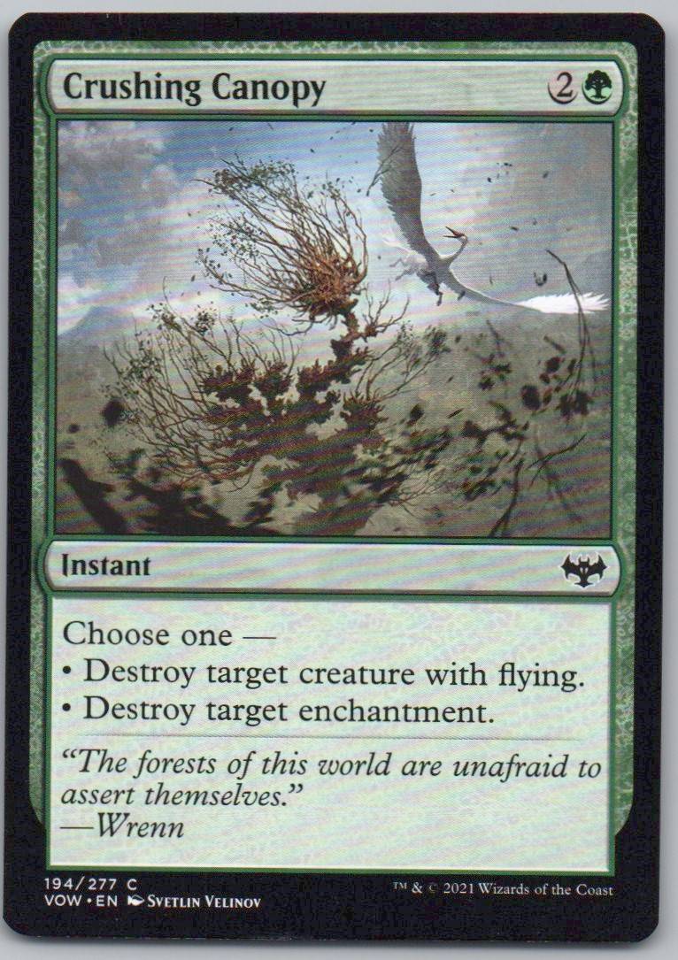 Crushing Canopy 194 Normal Instant Card - Innistrad: Crimson Vow