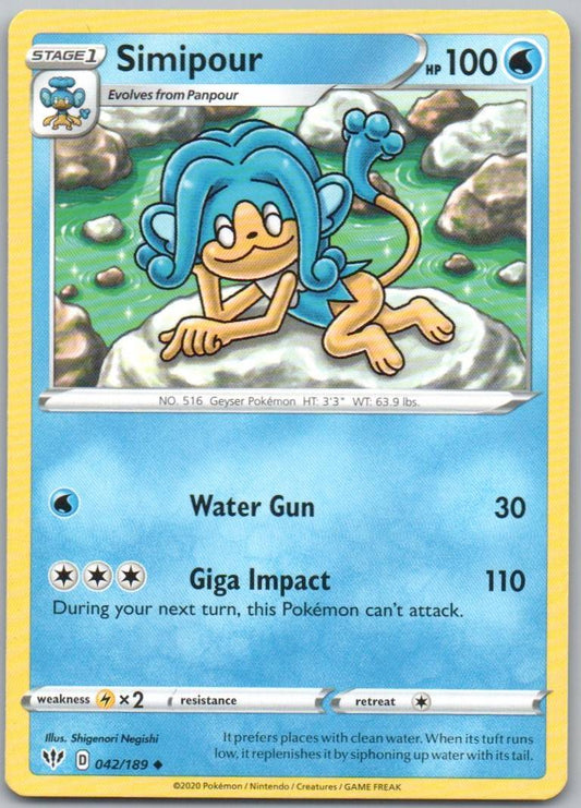 Simipour 042 Normal Water Card - Darkness Ablaze