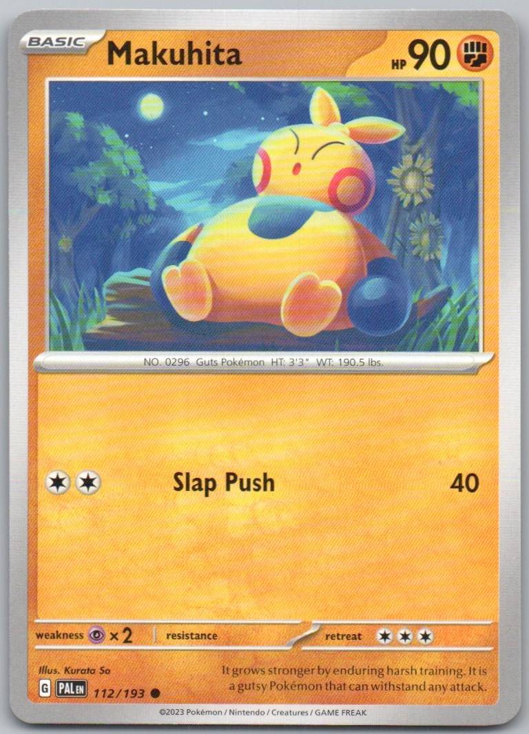Makuhita 112 Normal Fighting Card - Paldea Evolved