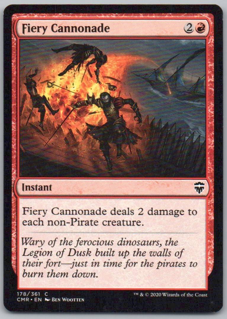 Fiery Cannonade 178 Normal Instant Card - Commander Legends