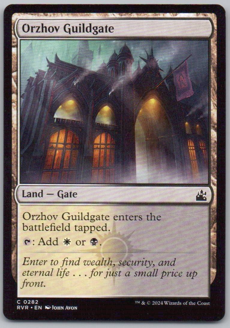 Orzhov Guildgate 282 Normal Land Card - Ravnica Remastered