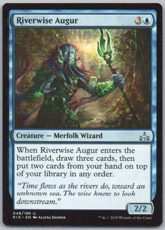 Riverwise Augur 48 Normal Creature Card - Rivals of Ixalan