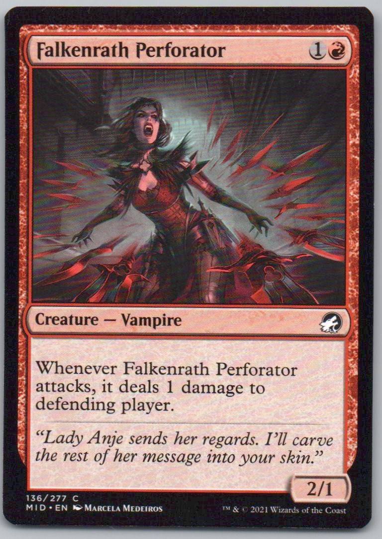 Falkenrath Perforator 136 0 Creature Card - Innistrad: Midnight Hunt