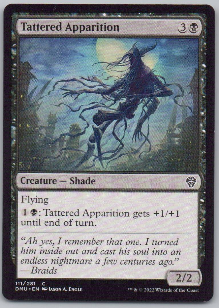 Tattered Apparition 111 Normal Creature Card - Dominaria United