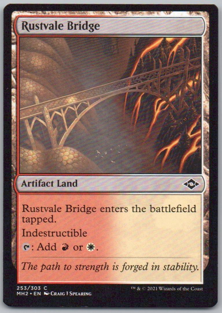 Rustvale Bridge 253 0 Artifact Card - Modern Horizons 2