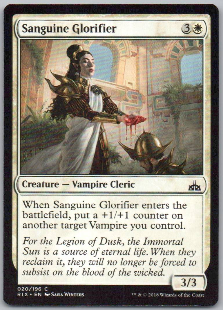 Sanguine Glorifier 20 Normal Creature Card - Rivals of Ixalan