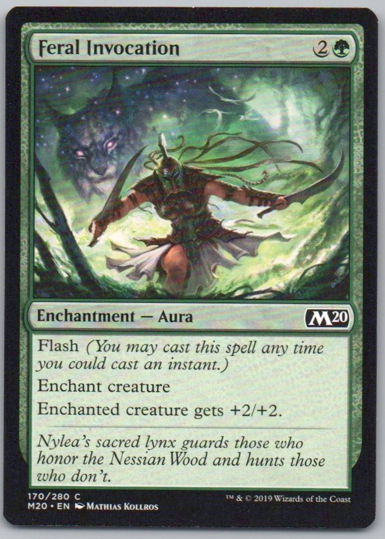 Feral Invocation 170 Normal Enchantment Card - Core Set 2020