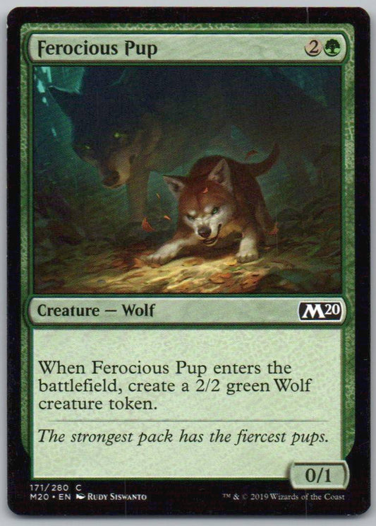 Ferocious Pup 171 Normal Creature Card - Core Set 2020
