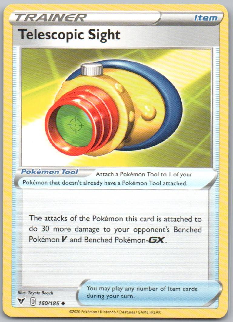 Telescopic Sight 160 Normal Trainer Card - Vivid Voltage