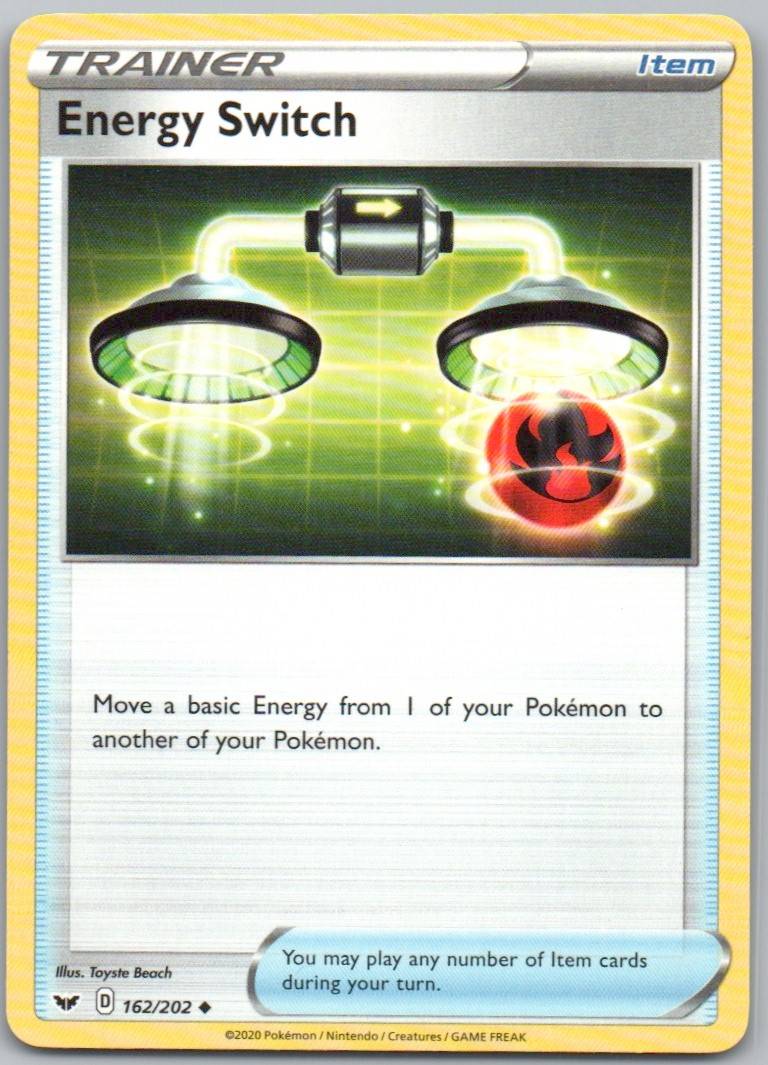 Energy Switch 162 Normal Trainer Card - Sword & Shield