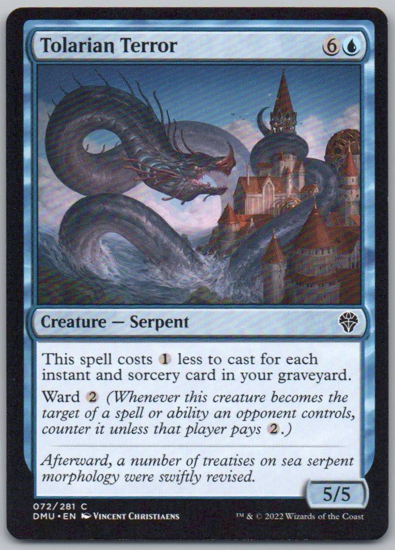 Tolarian Terror 72 Normal Creature Card - Dominaria United