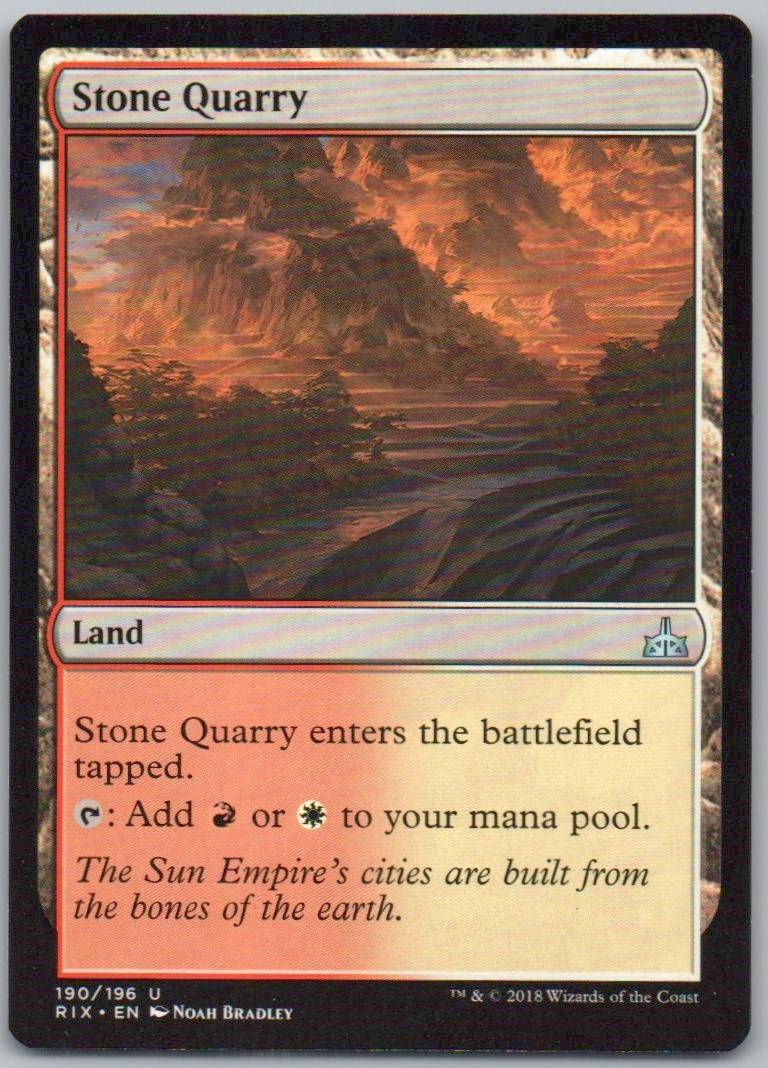 Stone Quarry 190 Normal Land Card - Rivals of Ixalan
