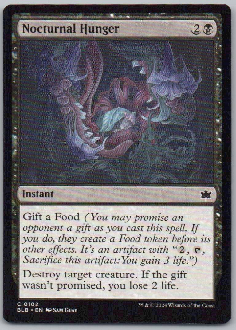Nocturnal Hunger 102 Normal Instant Card - Bloomburrow