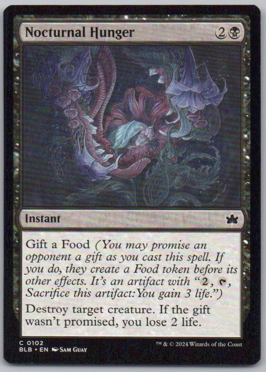 Nocturnal Hunger 102 Normal Instant Card - Bloomburrow