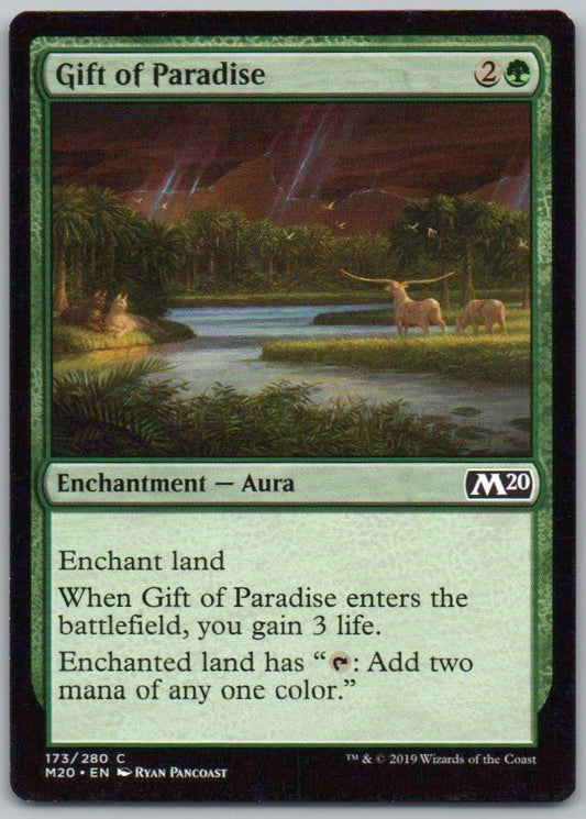 Gift of Paradise 173 Normal Enchantment Card - Core Set 2020