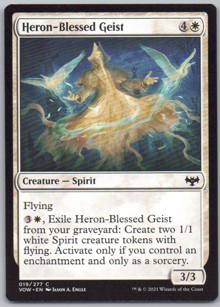Heron-Blessed Geist 19 Normal Creature Card - Innistrad: Crimson Vow