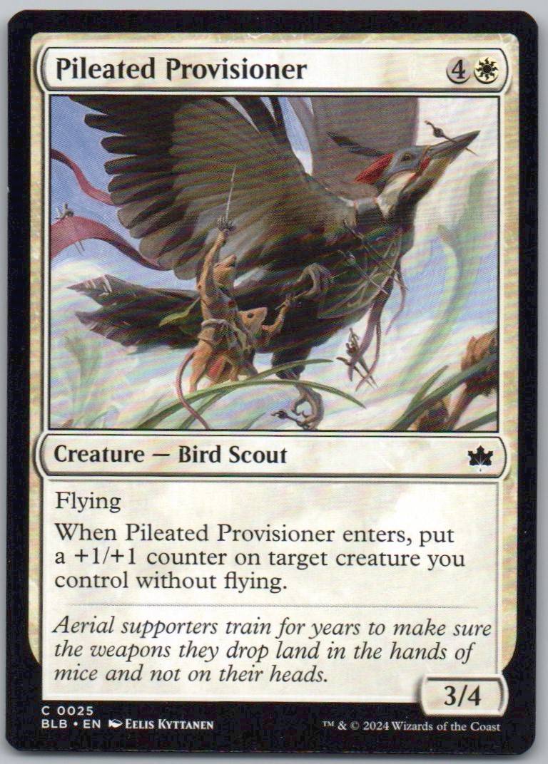 Pileated Provisioner 25 Normal Creature Card - Bloomburrow