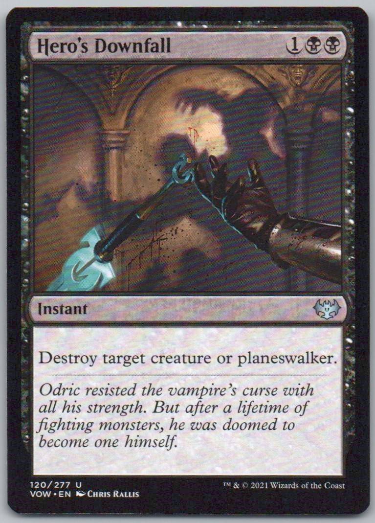 Hero's Downfall 120 Normal Instant Card - Innistrad: Crimson Vow