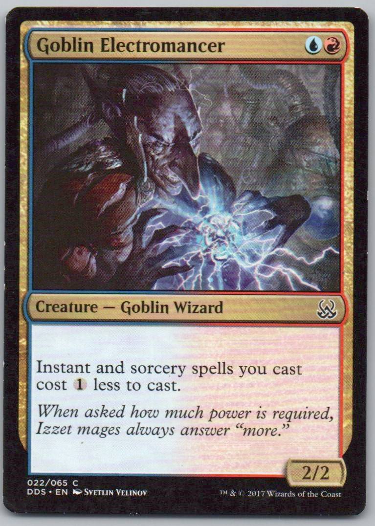 Goblin Electromancer 22 Normal Creature Card - Duel Decks: Mind vs. Might