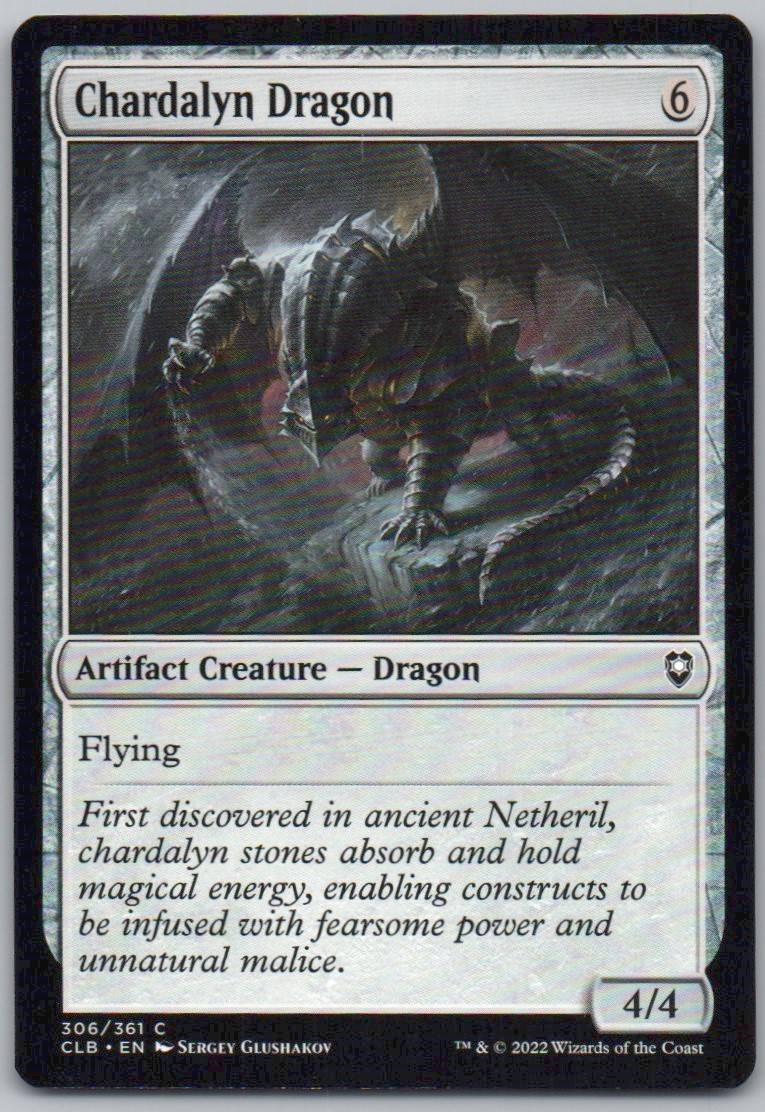 Chardalyn Dragon 306 Normal Artifact Card - Commander Legends: Battle for Baldur's Gate