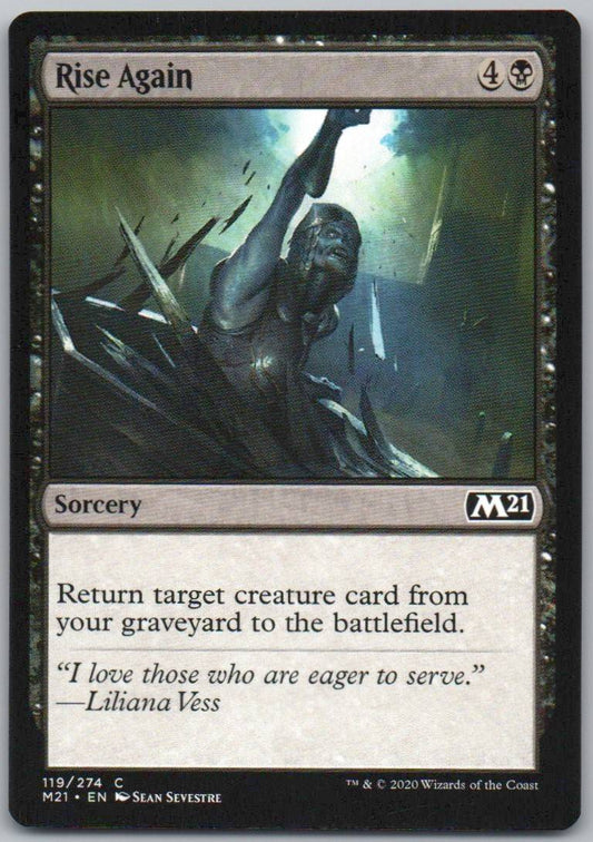 Rise Again 119 0 Sorcery Card - Core Set 2021