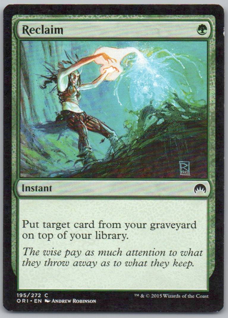 Reclaim 195 Normal Instant Card - Magic Origins
