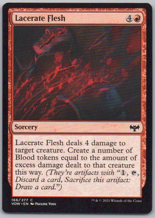 Lacerate Flesh 166 Normal Sorcery Card - Innistrad: Crimson Vow