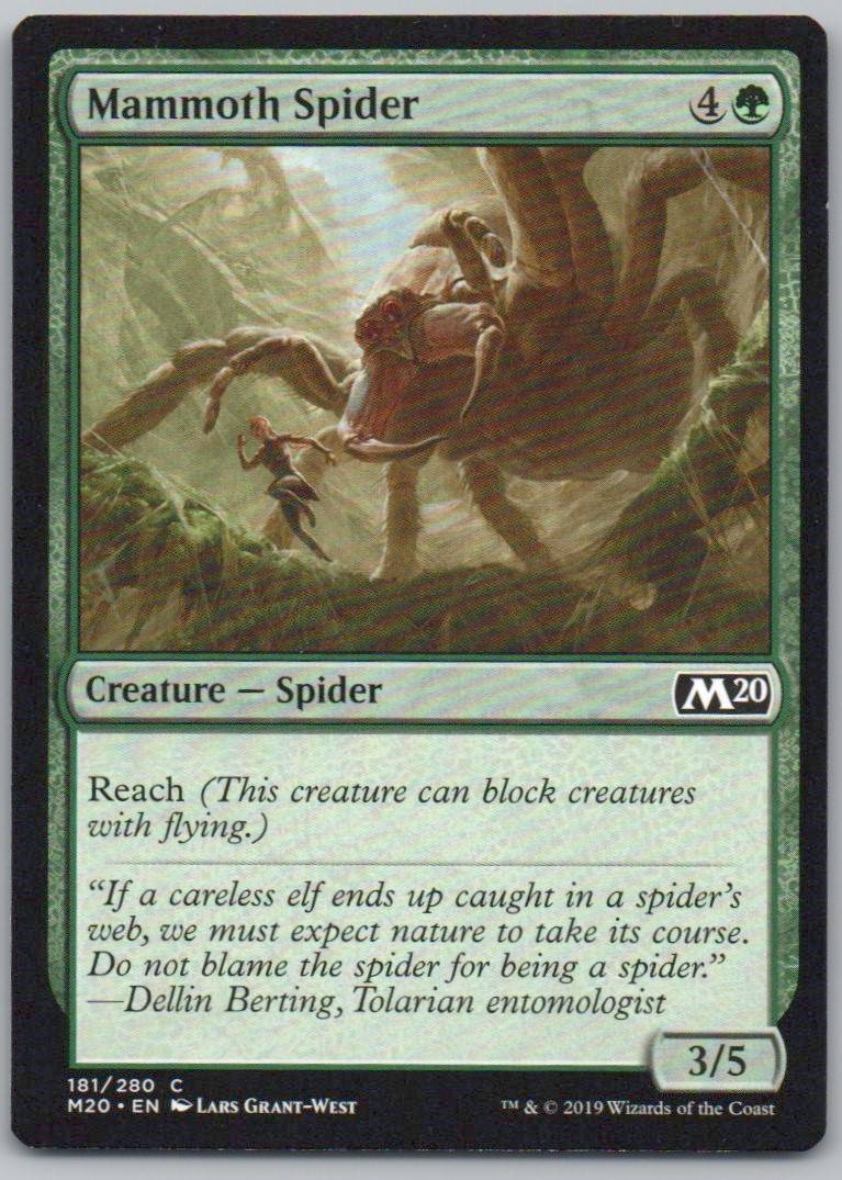 Mammoth Spider 181 Normal Creature Card - Core Set 2020
