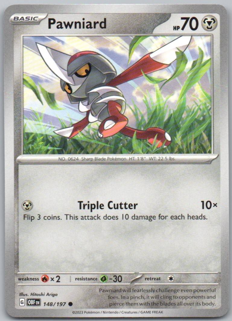 Pawniard 148 Normal Metal Card - Obsidian Flames