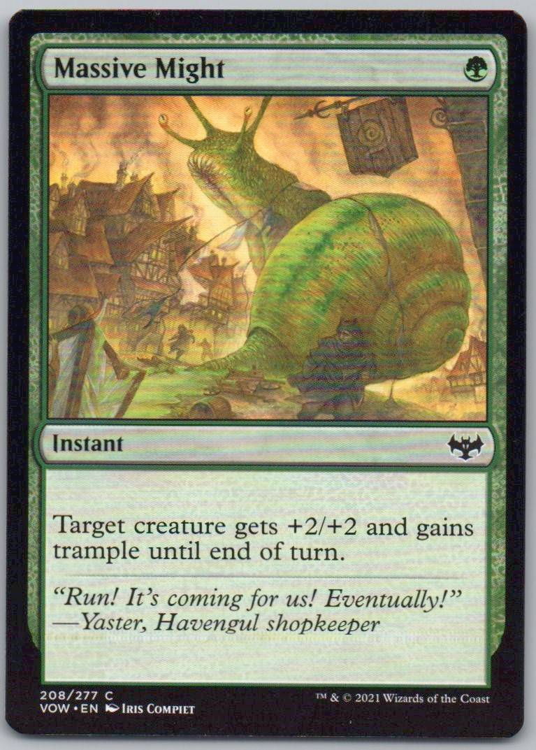 Massive Might 208/277 Normal Instant Card - Innistrad: Crimson Vow