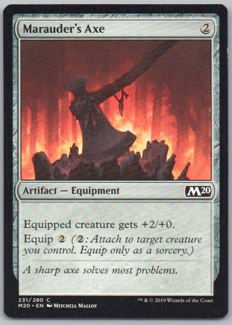 Marauder's Axe 231 Normal Artifact Card - Core Set 2020