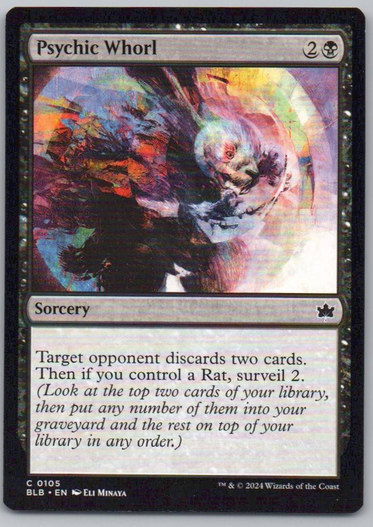 Psychic Whorl 105 Normal Sorcery Card - Bloomburrow