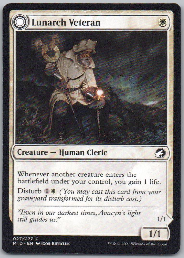 Lunarch Veteran 27 0 Creature Card - Innistrad: Midnight Hunt