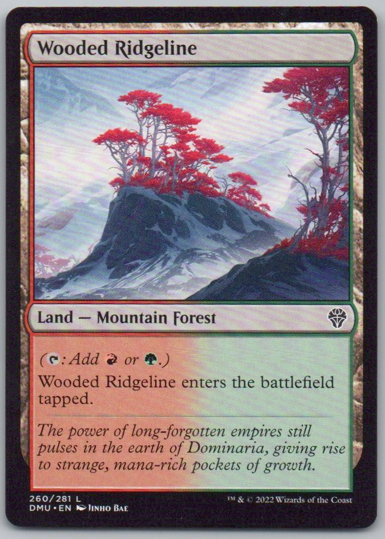 Wooded Ridgeline 260 Normal Land Card - Dominaria United