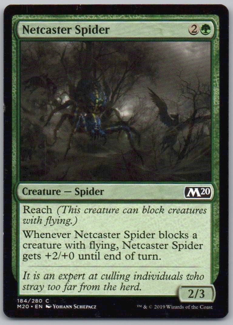 Netcaster Spider 184 Normal Creature Card - Core Set 2020