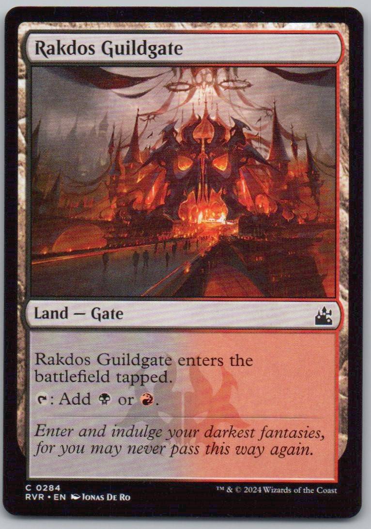 Rakdos Guildgate 284 Normal Land Card - Ravnica Remastered