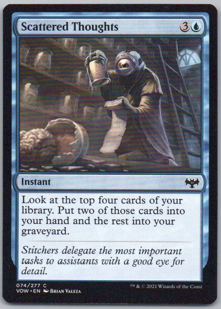 Scattered Thoughts 74 Normal Instant Card - Innistrad: Crimson Vow