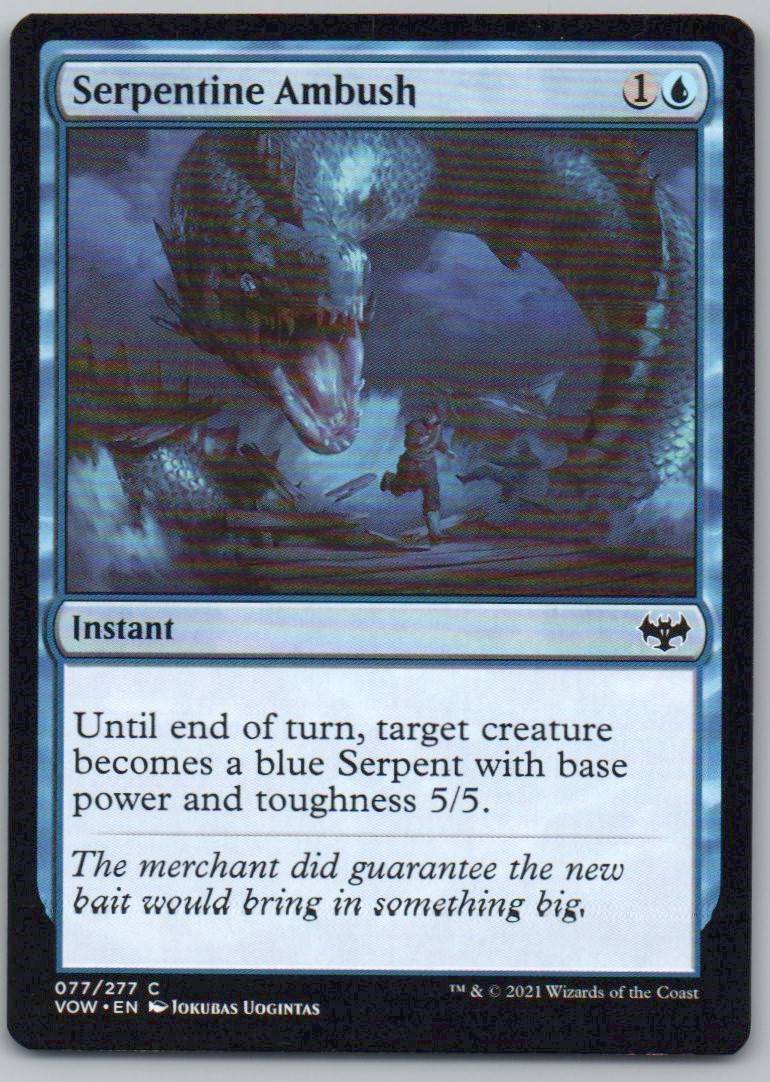 Serpentine Ambush 77 Normal Instant Card - Innistrad: Crimson Vow